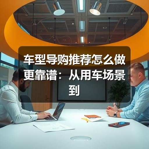 车型导购推荐怎么做更靠谱：从用车场景到配置取舍的选车指南